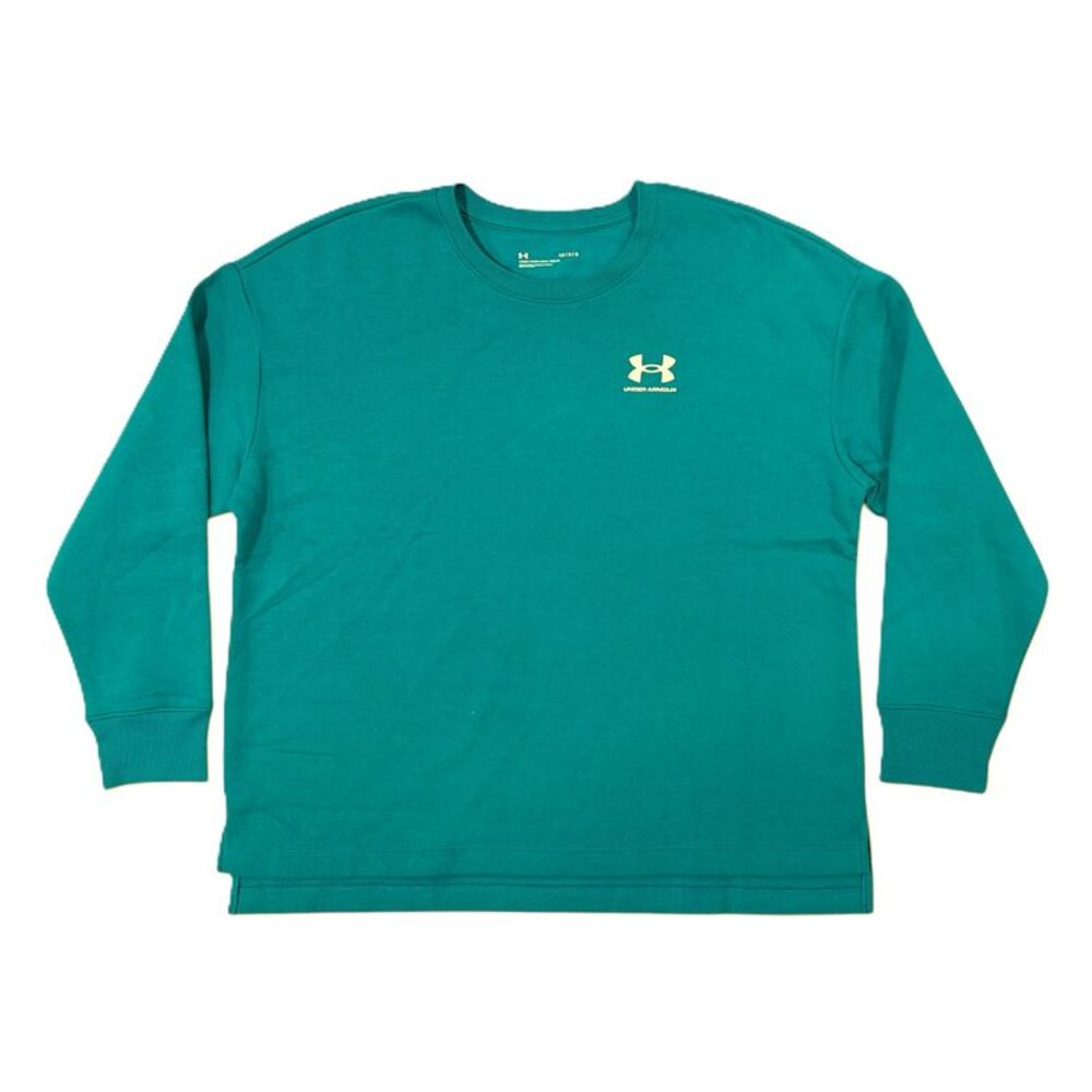 Under Armour Women's Rival Oversized Loose Fit Crew Neck Sweatshirt - Teal (722)